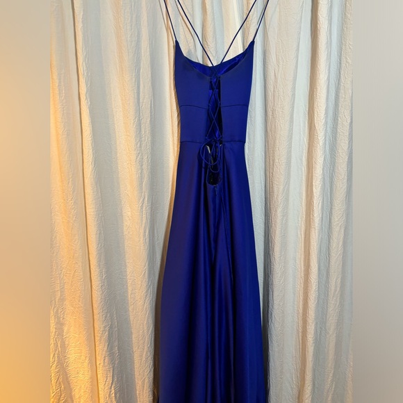 Royal Blue Prom Dress - Picture 3 of 7